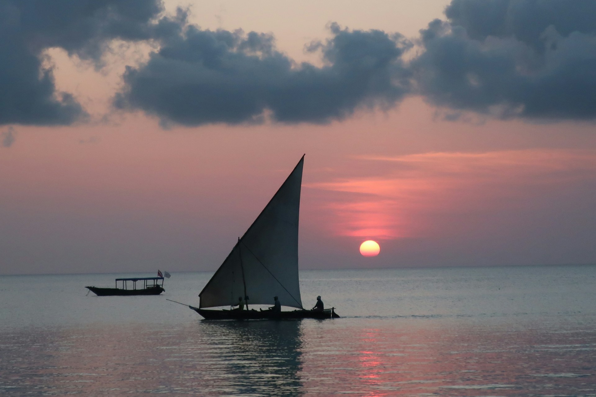Sunset sailing on the Adriatic
